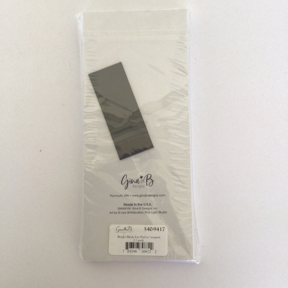 GINA B PACK OF TWO MAGNETIC LIST PADS NWT - Picture 2 of 5